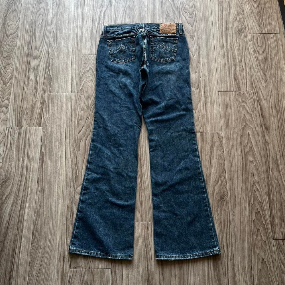 Stetson No 816 Classic Bootcut Jeans Blue Y2K Flared Low Rise Womens 4 Reg 30x31